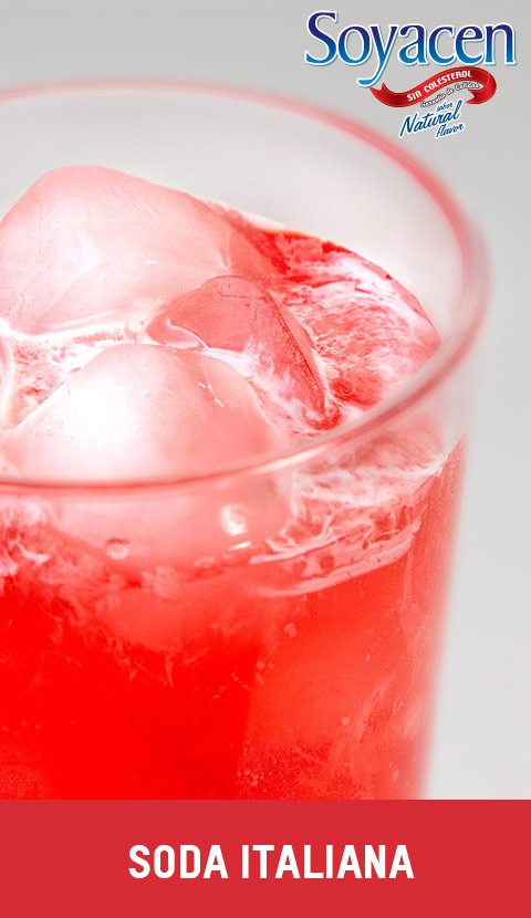 Receta de soda italiana con Soyacen