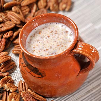 Receta de atole de nuez con Soyacen