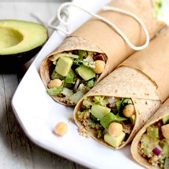 Receta de Wraps de Aguacate
