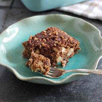 Receta de pastel de manzana y canela con Soyacen
