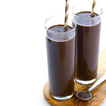 Receta de smoothie de chocolate y chía con Soyacen