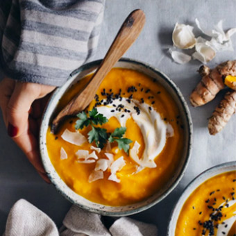 Deliciosa receta de crema de zanahoria y jengibre con Soyacen