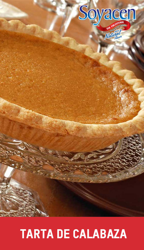 Receta de tarta de calabaza con Soyacen