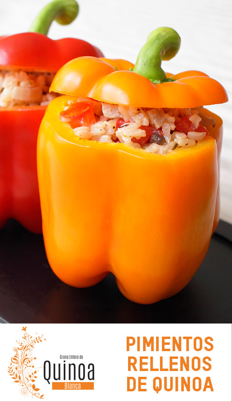 Receta de pimientos rellenos de Quinoa