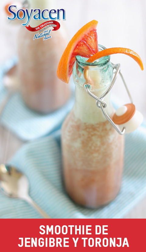 Receta de Smoothie de Jengibre y Toronja con Soyacen