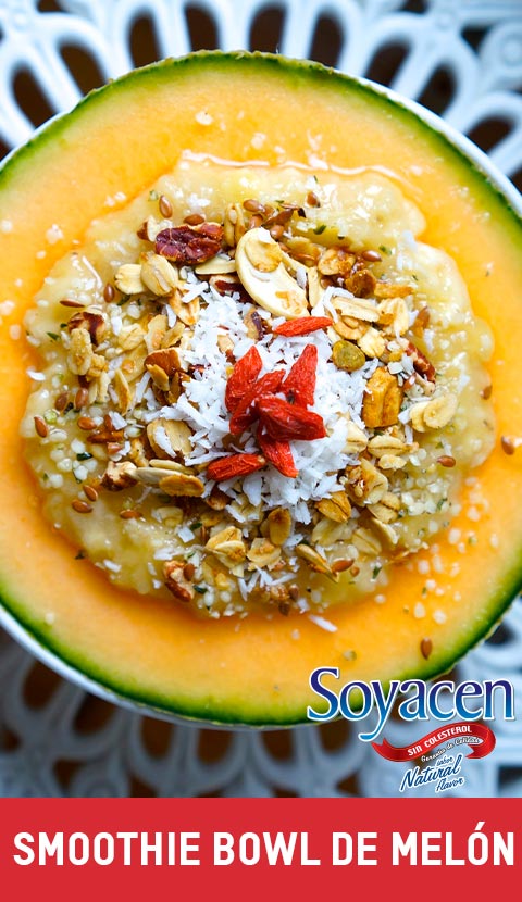 Como preparar un smoothie bowl de melón