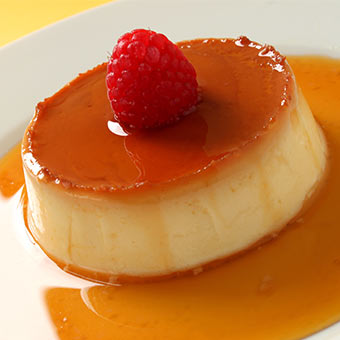 Receta de flan vegano con Soyacen