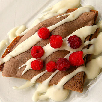 Receta de crepas de capuchino
