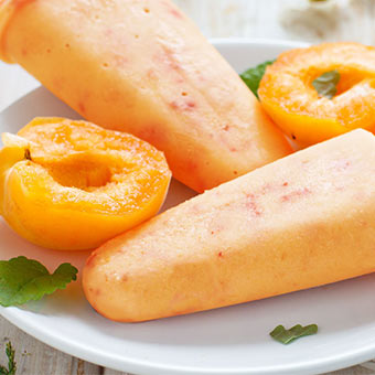 Receta de paletas de durazno con Soyacen