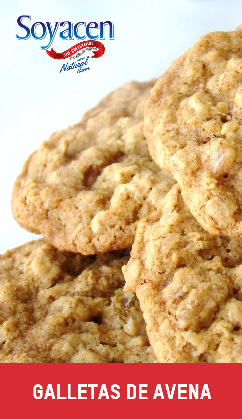 Receta de galletas de avena con Soyacen