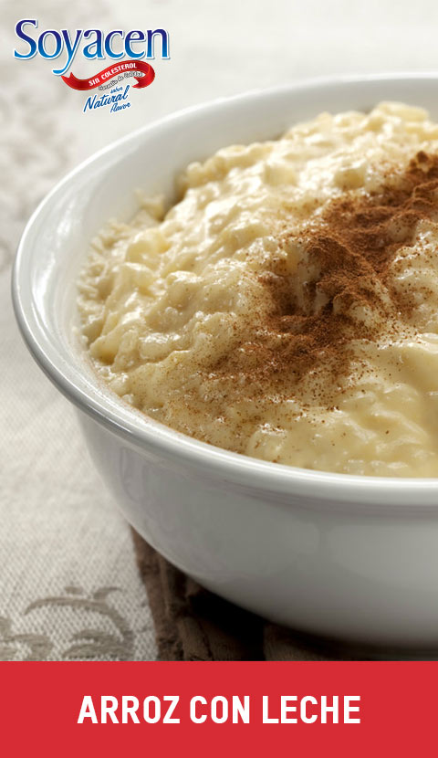 Receta de arroz con leche Soyacen