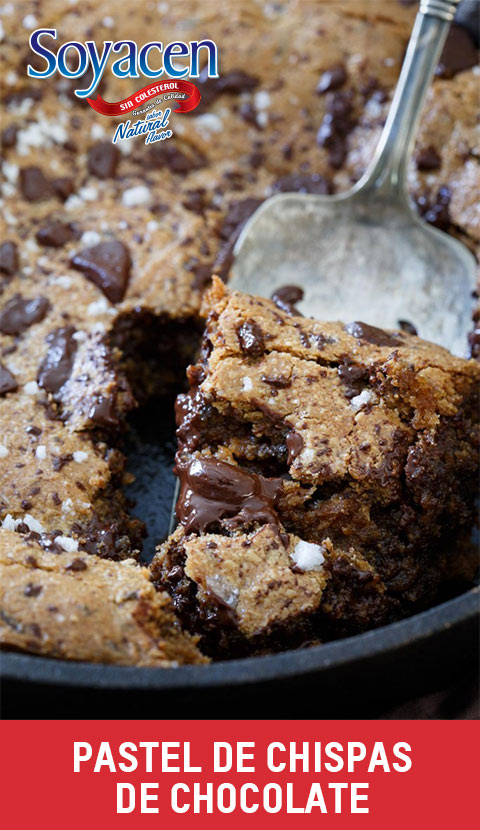 Receta de Pastel de Chispas de Chocolate con Soyacen