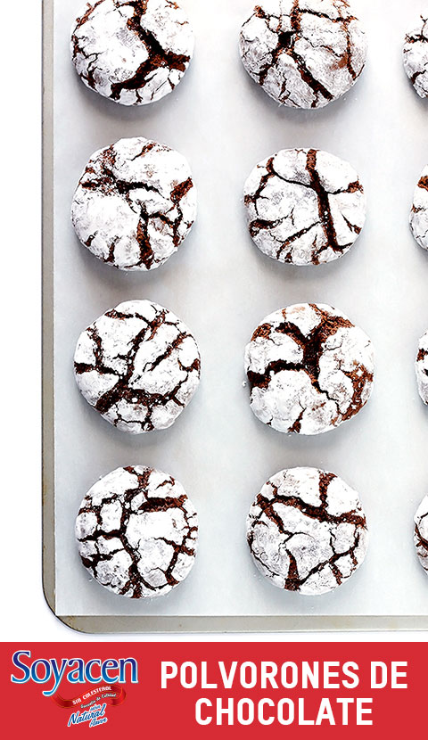 Receta de Polvorones de Chocolate con Soyacen