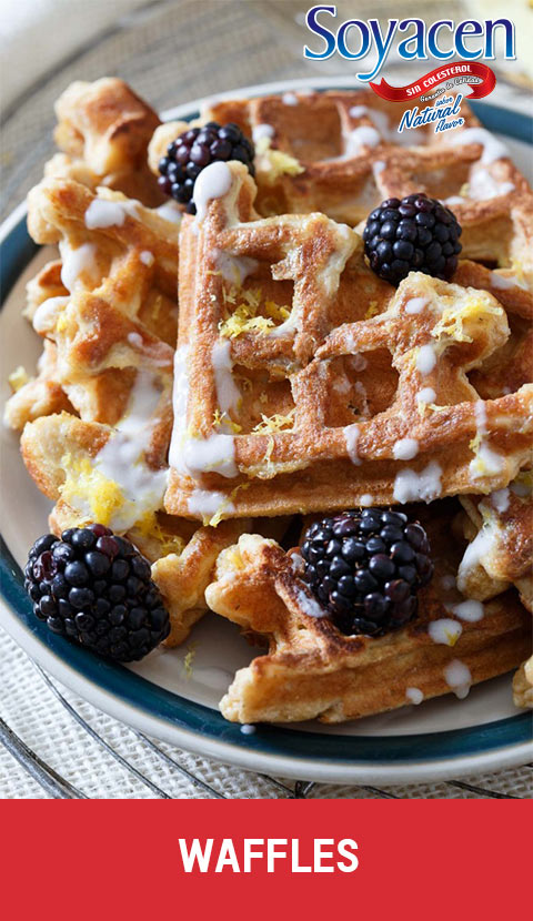 Receta de Waffles con Soyacen