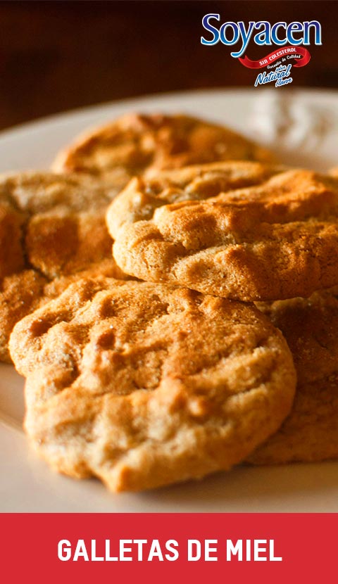 Receta de galletas de miel con Soyacen