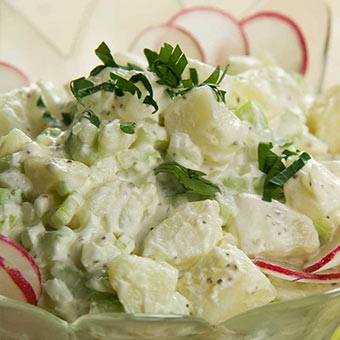 Receta de ensalada de papa con Soyacen