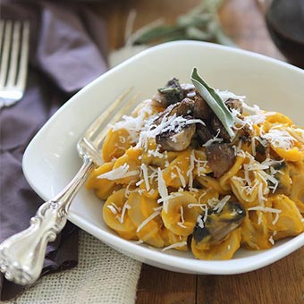 Receta de pasta de champinones