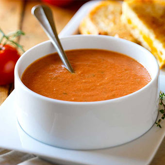 Receta de sopa de jitomate con Soyacen