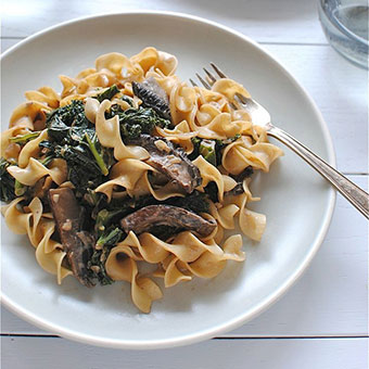 Receta de pasta a la portobello