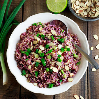 Receta ensalada de Quinoa PRONACEN con col morada