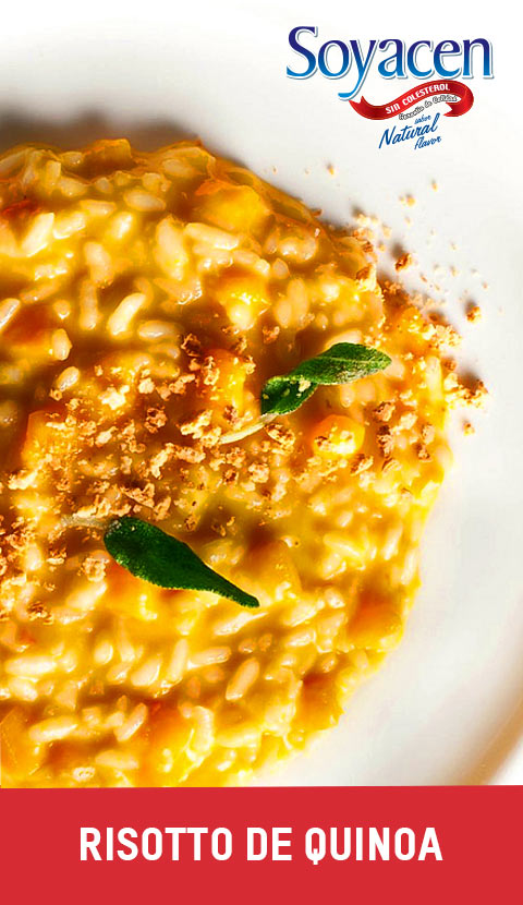 Receta de risotto de Quinoa Pronacen