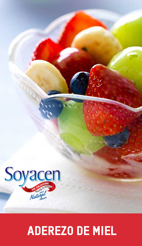 Receta de aderezo de miel con Soyacen