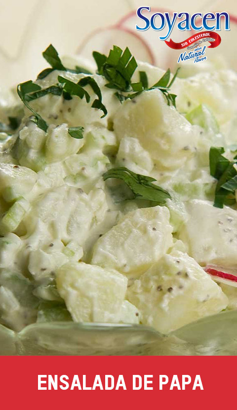 Receta de ensalada de papa con Soyacen