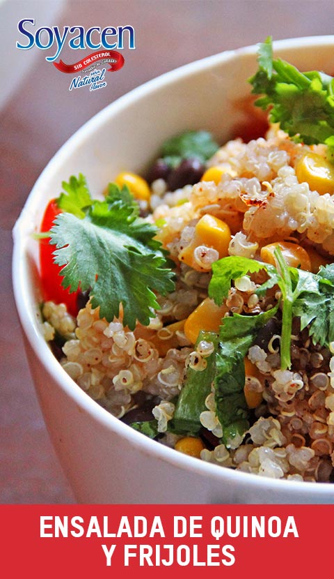 Receta ensalada de Quinoa con Soyacen