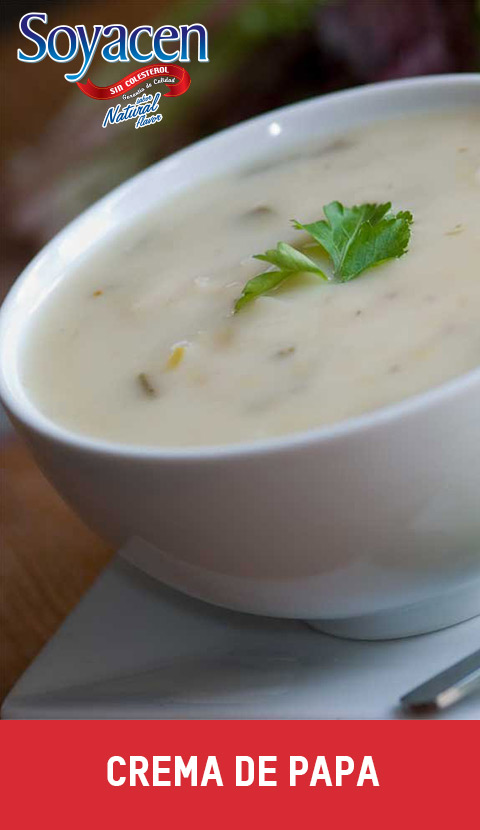 Receta de Crema de Papa con Soyacen