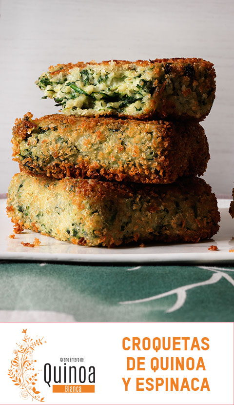 Receta de Croquetas de Quinoa y Espinacas