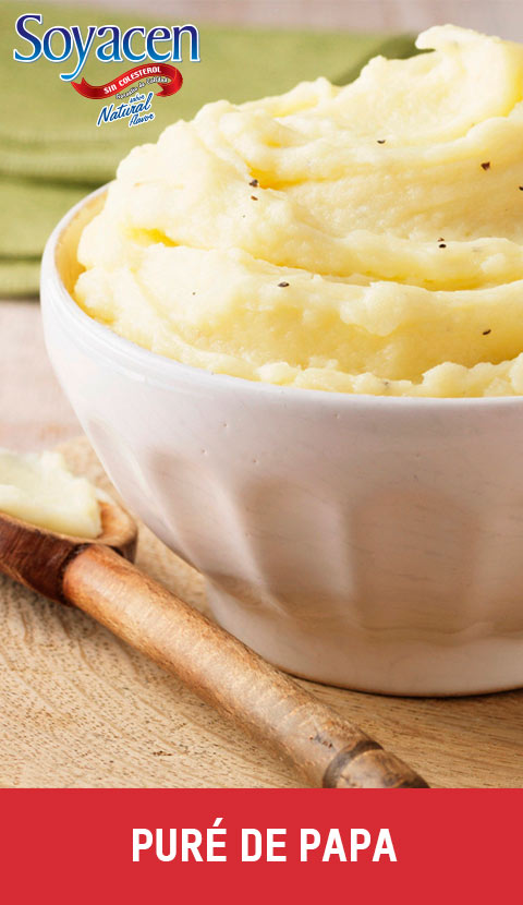 Receta de puré de papa con Soyacen