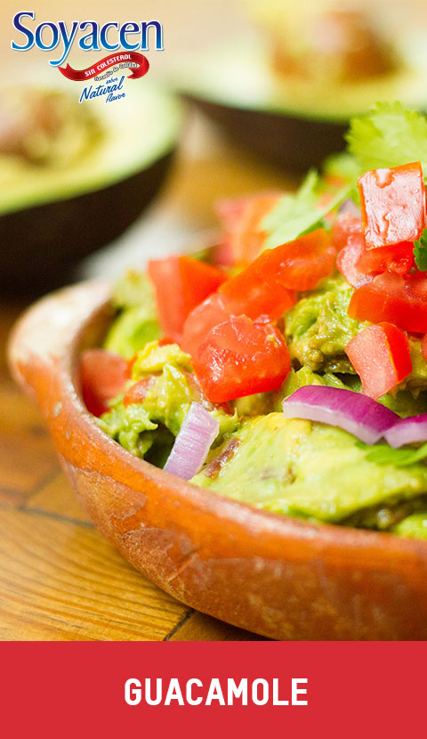 Receta de Guacamole con Soyacen