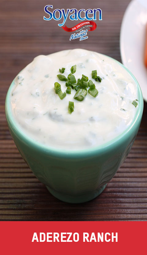 Receta de aderezo ranch con Soyacen