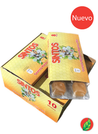 SNTS caramelo macizo con miel de abeja y extractos naturales