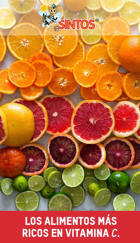 Frutas y vegetales altos en vitamina c