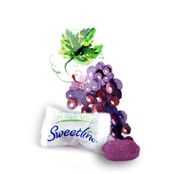 dulces sin azucar sabor uva endulzados con stevia