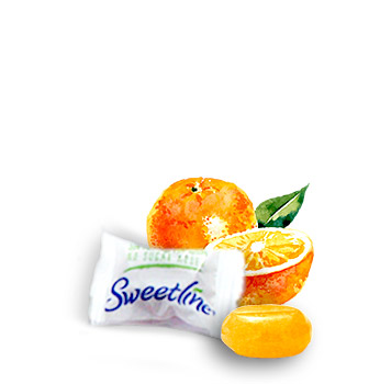 dulces bajos en calorías sabor mandarina
