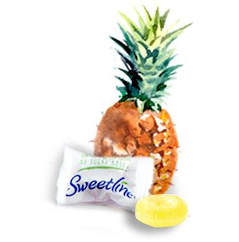 dulces sin azucar sabor piña endulzados con stevia
