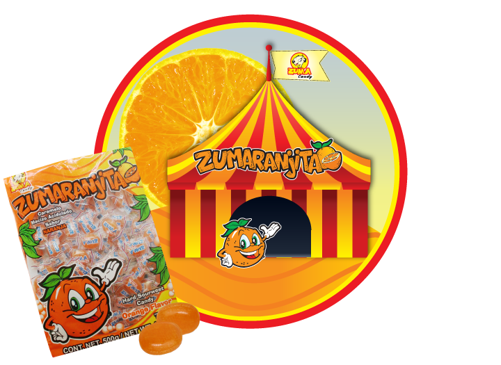 dulces zumaranjita sabor naranja