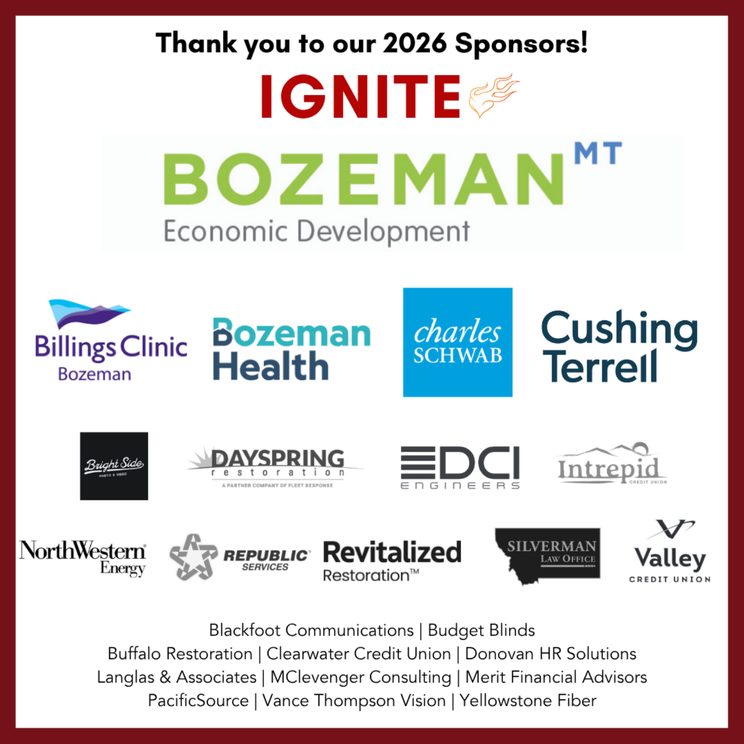 											 2026 Luncheon Sponsors
										  										 