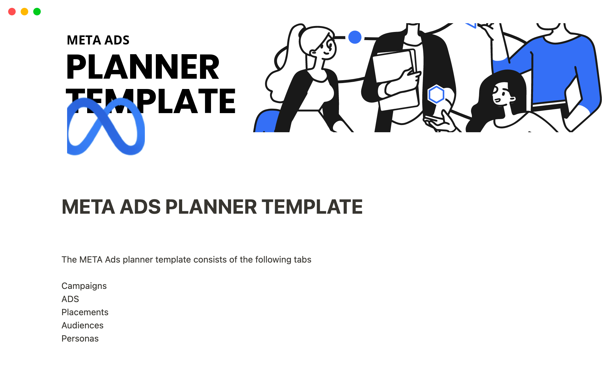 META ADS PLANNER TEMPLATE Template by Panos Makris | Notion Marketplace