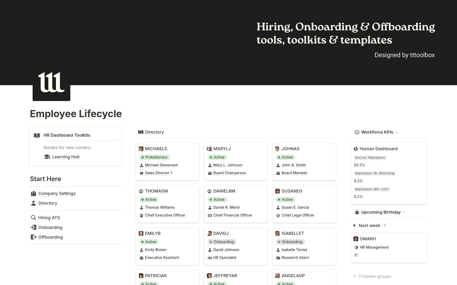Hiring, Onboarding, Offboarding - Uses AI のプレビュー