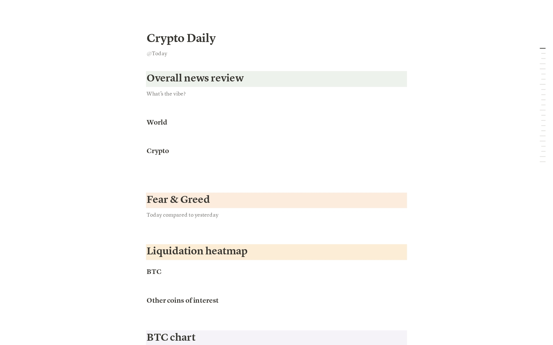 Crypto Daily Review Template by Mpingo Ffin | Notion Marketplace