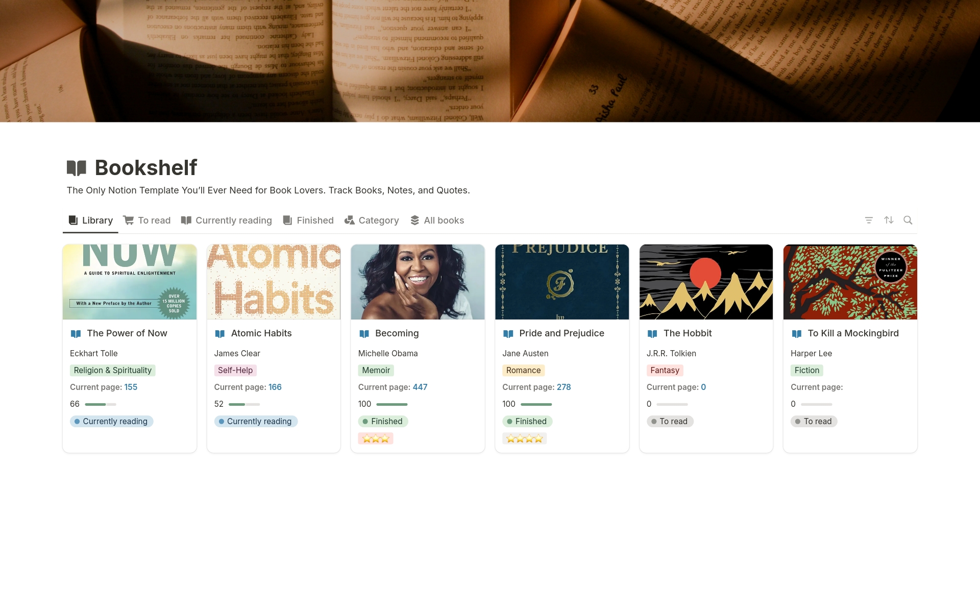 Bookshelf – Track Books, Notes, and Quotes のプレビュー