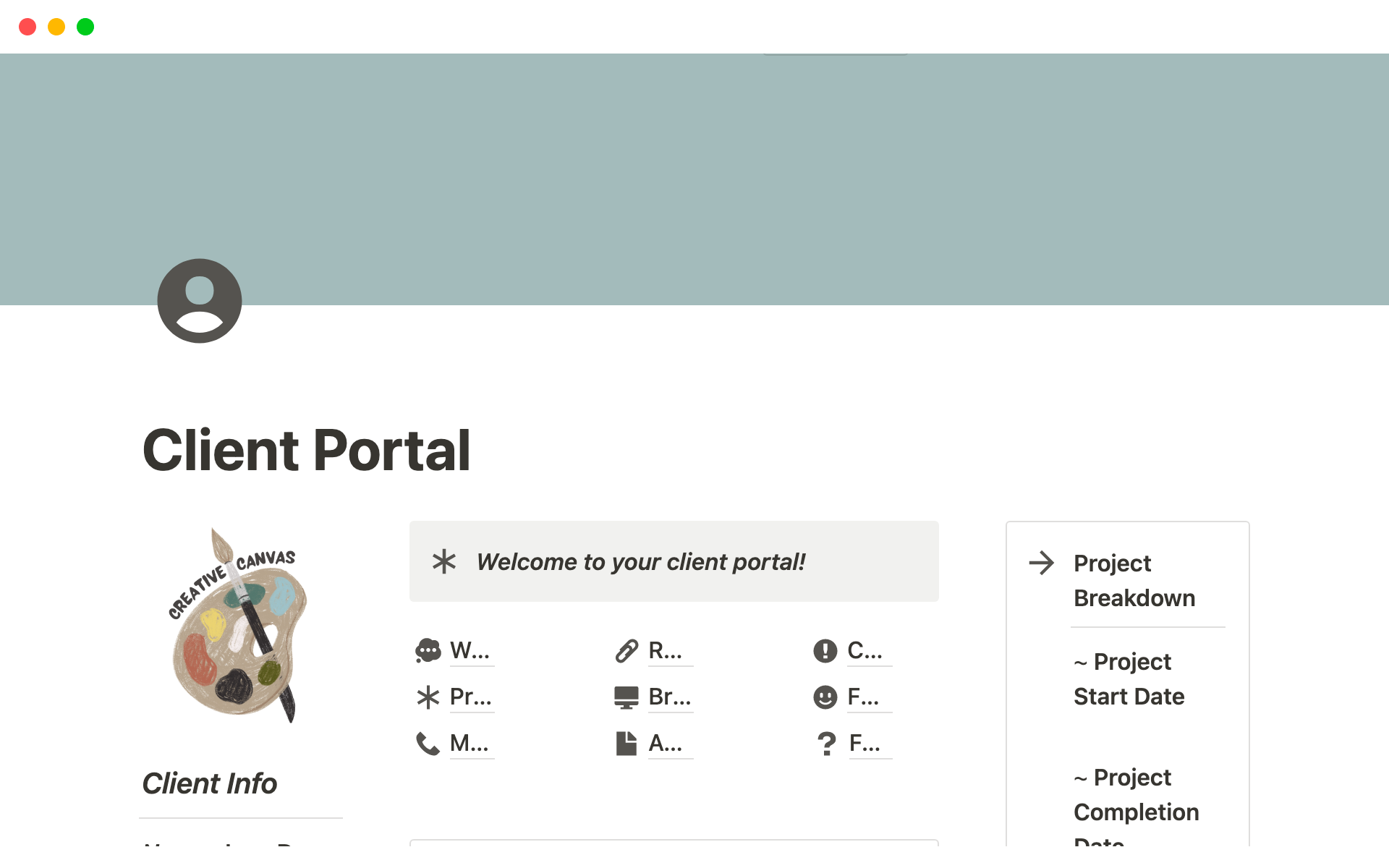 Client Portal Template by Kayla Boylan Notion Marketplace Client Portal Template by Kayla Boylan Notion Marketplace