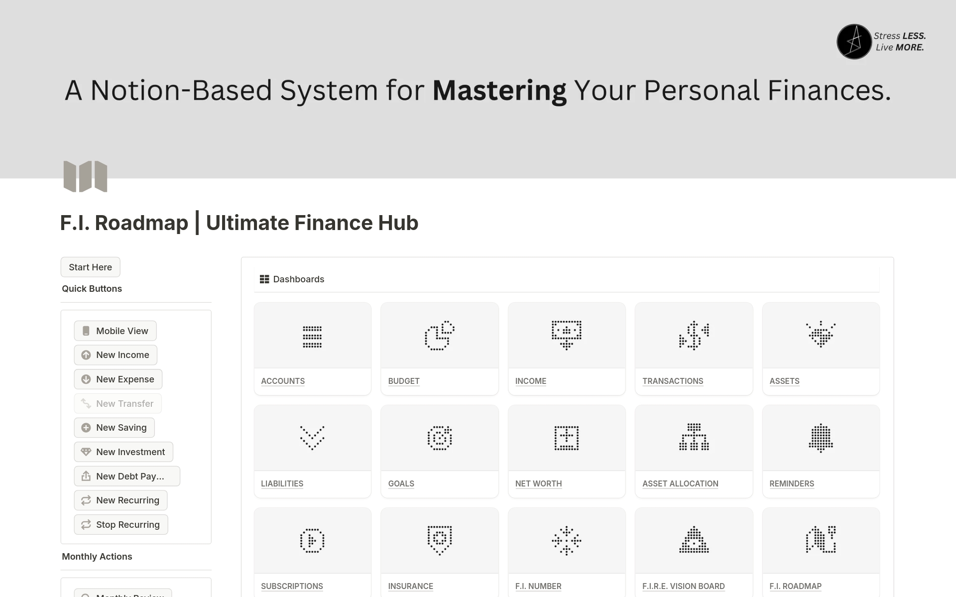 Finance Tracker | Budget Planner & Expense Log Template | Notion Marketplace