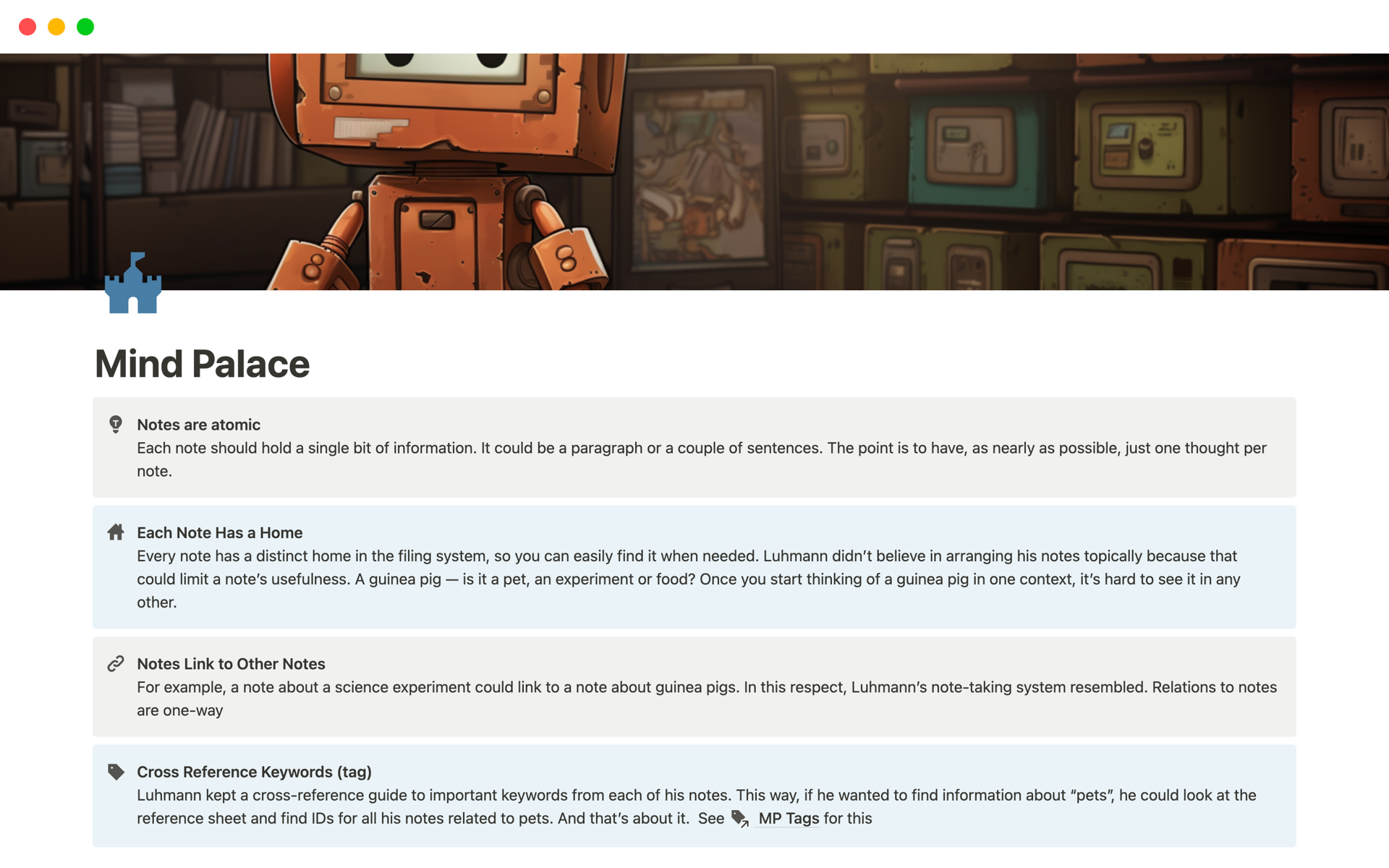 Zettelkasten Note System Template | Notion Marketplace