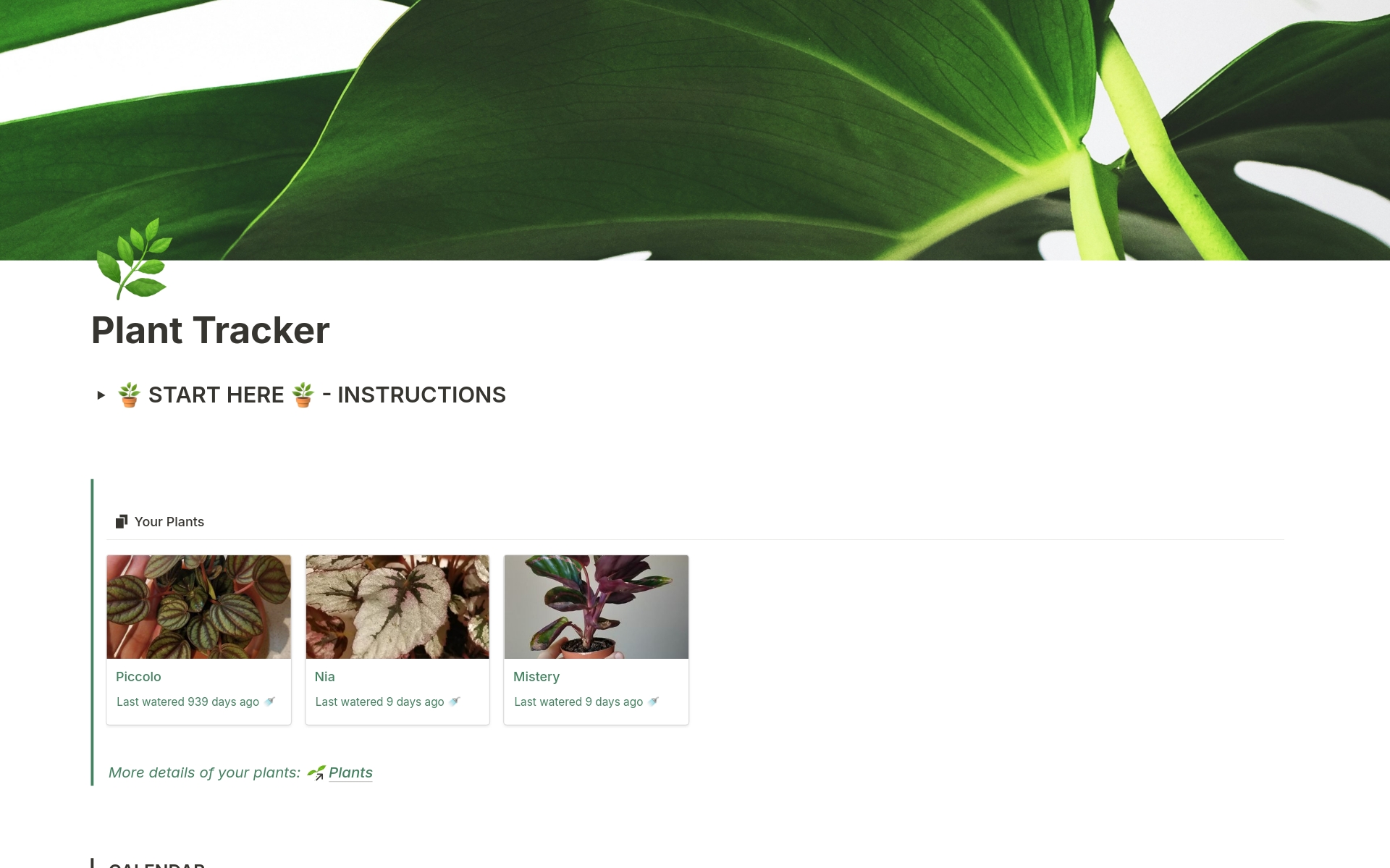 Simple Plant Tracker のプレビュー