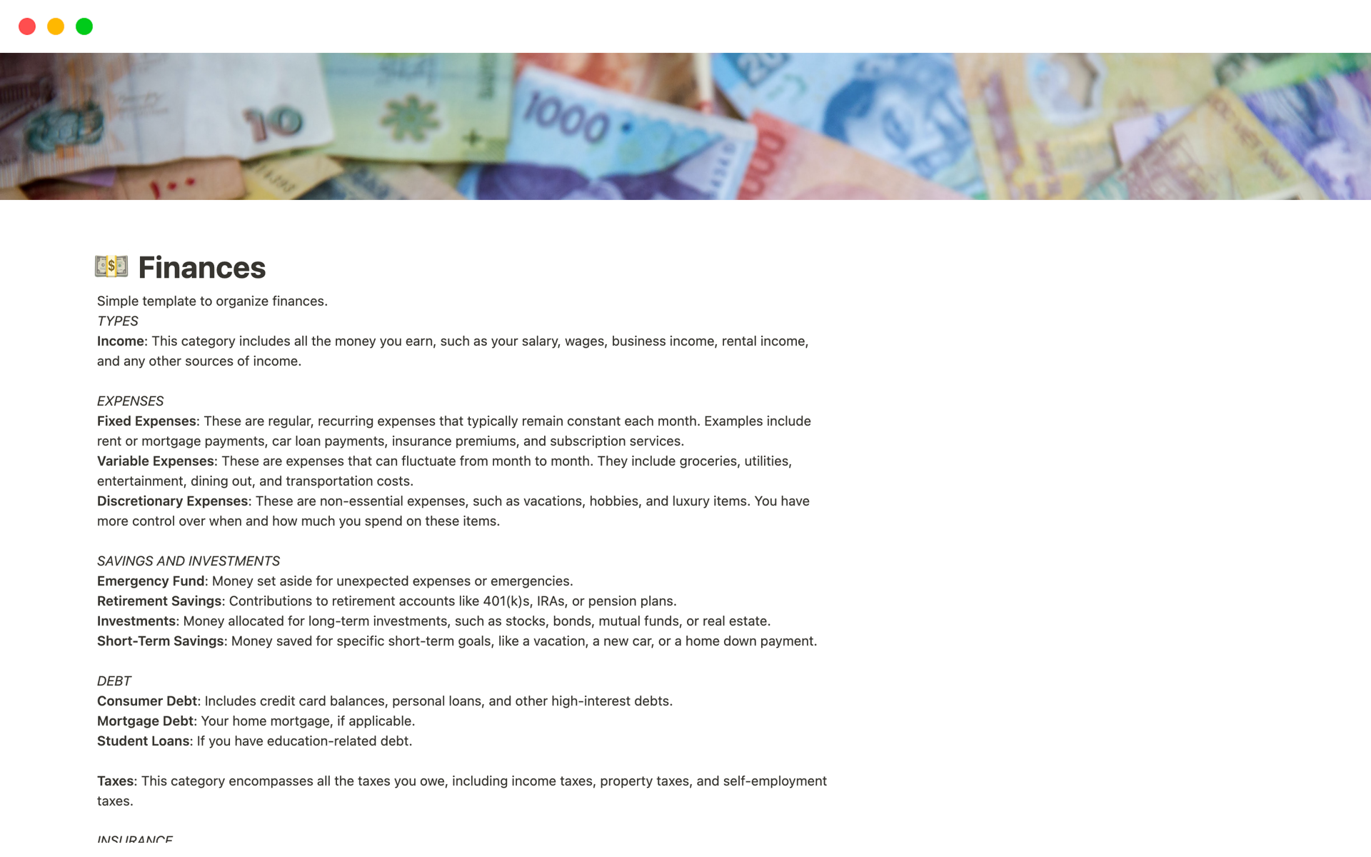 Finances Template by Samuca templates #39 s Notion Marketplace