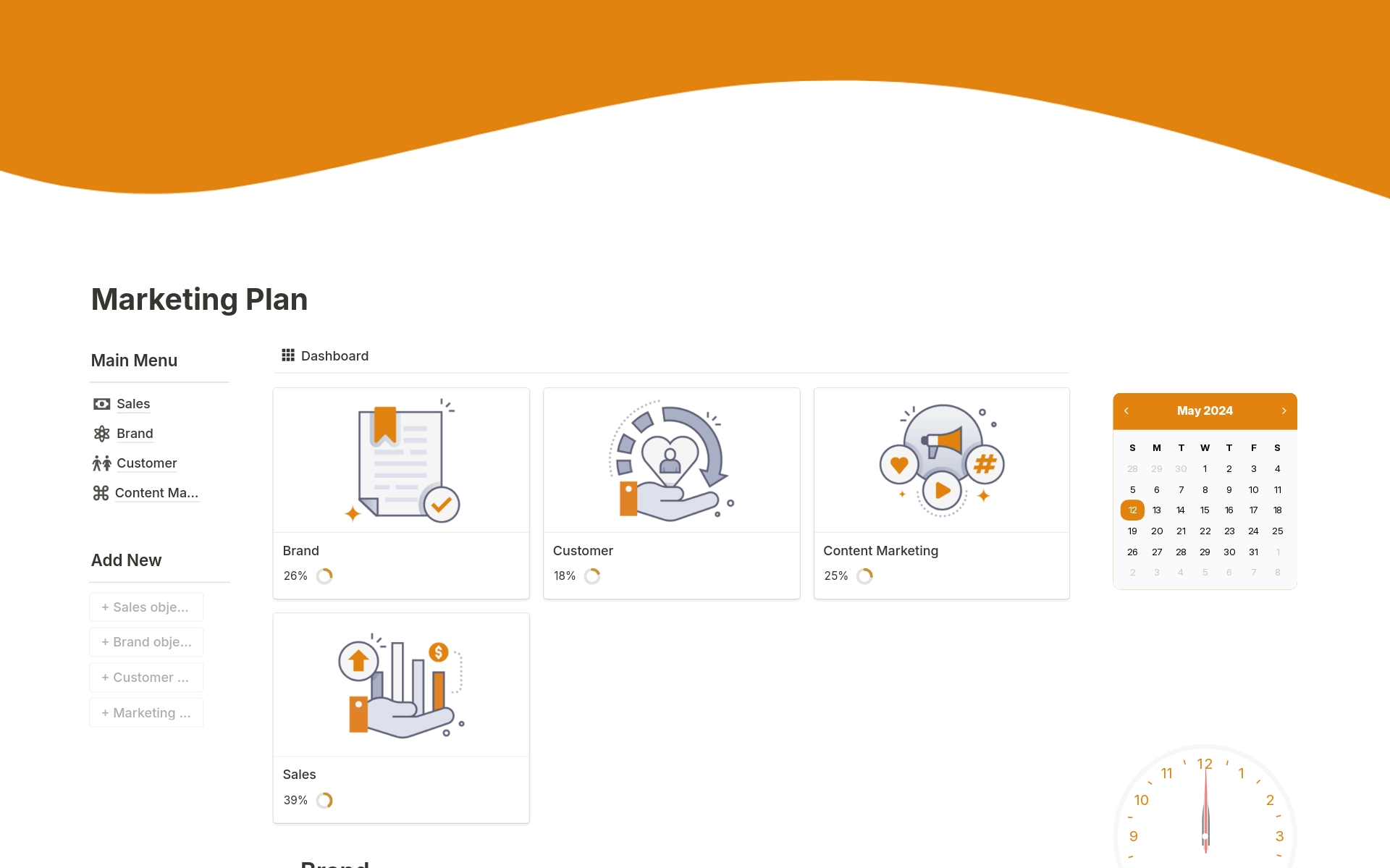 Marketing Plan のプレビュー